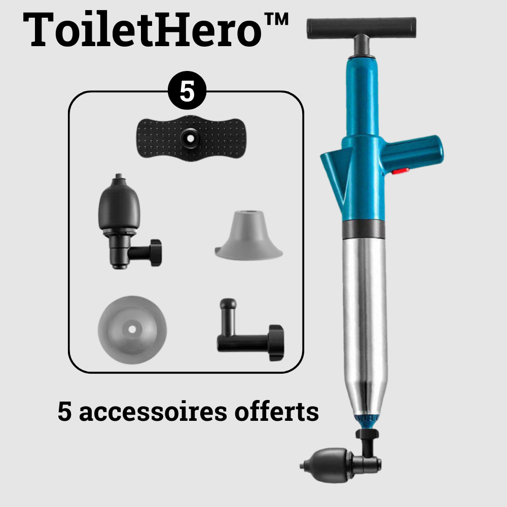 ToiletHero™ - déboucheur de toilette