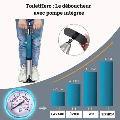 ToiletHero™ - déboucheur de toilette